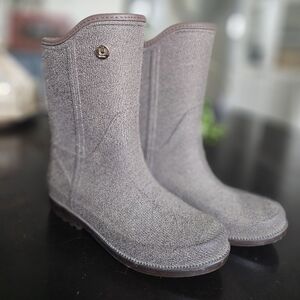 Women's Taupe Rain Boots -ULAN RAINY STEP